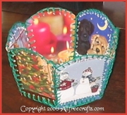 AllFreeCrafts Basket from Recycled Cards